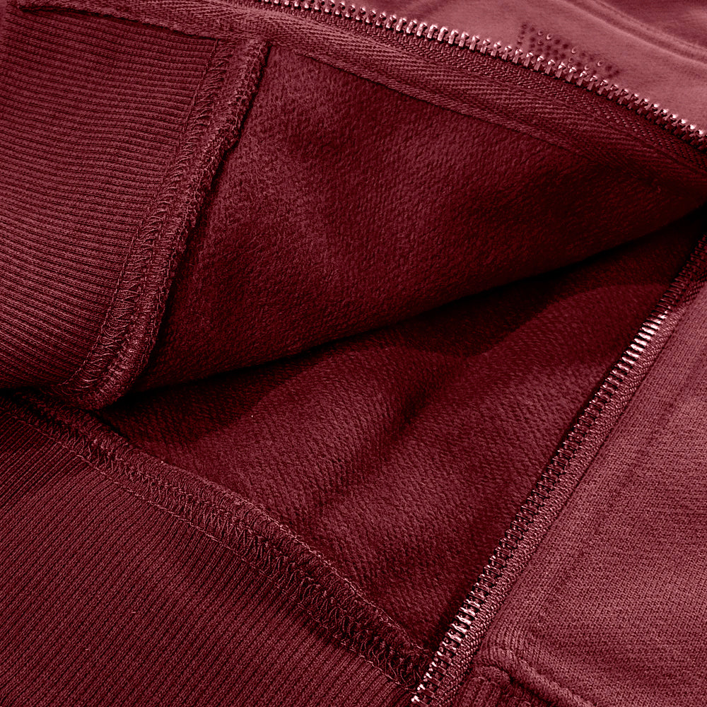 Cross Rhinestone Zip Up Hoodie