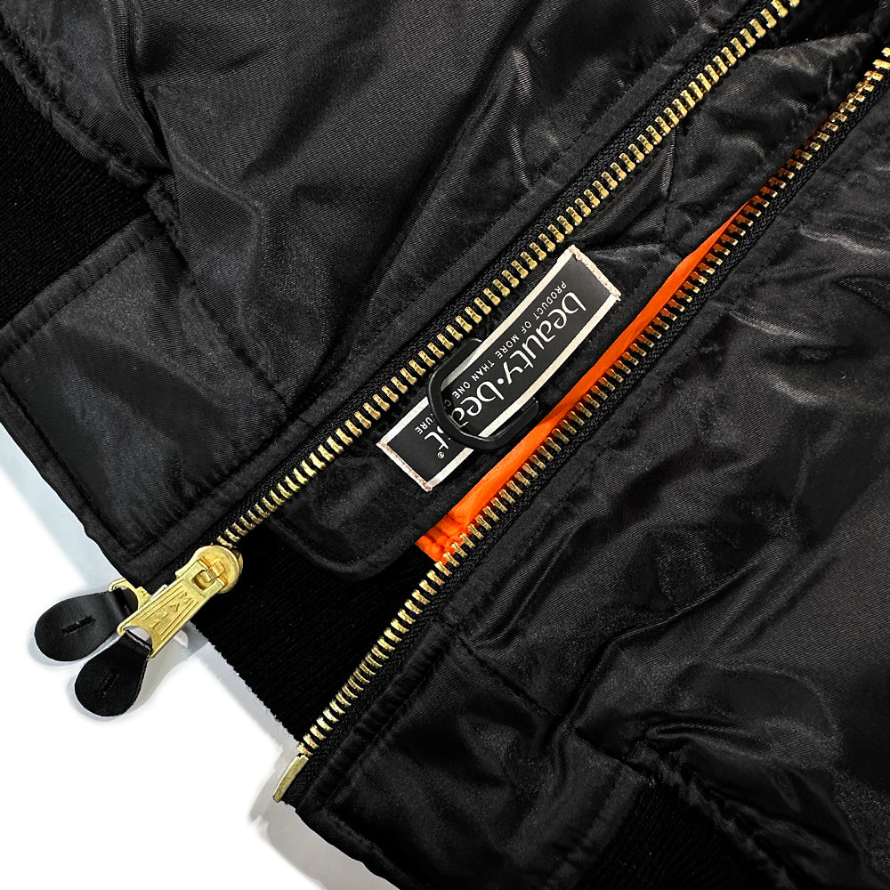 Discovered Logo Tape Remake Bomber Jacket