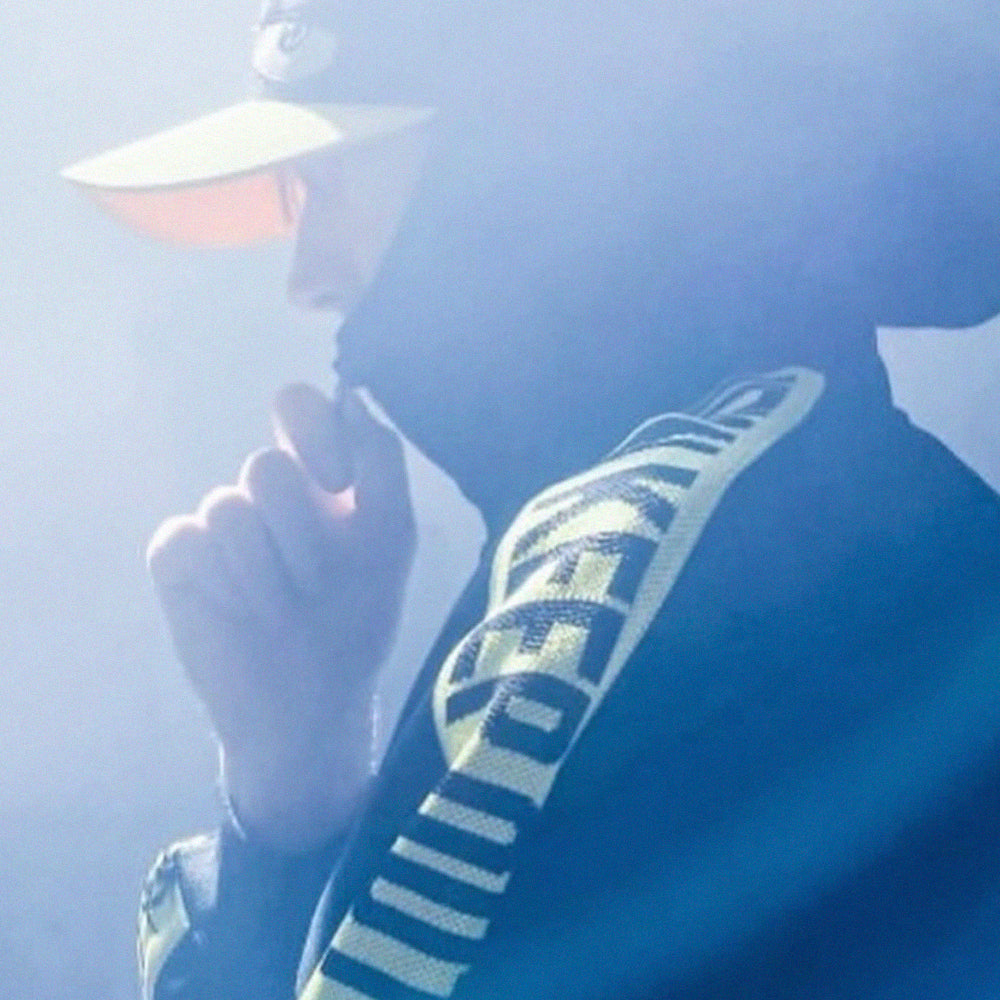 Discovered Logo Tape Remake Bomber Jacket