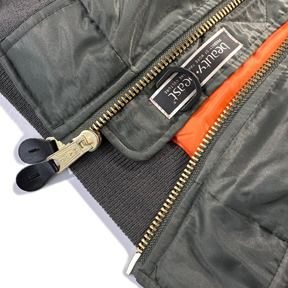 Discovered Logo Tape Remake Bomber Jacket