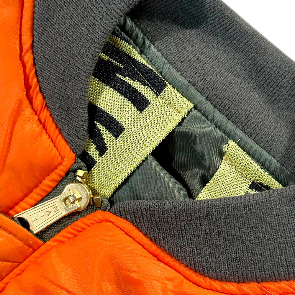 Discovered Logo Tape Remake Bomber Jacket