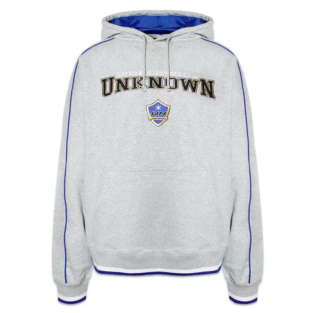 UNKNOWN LONDON Product Page - College Hoodie - Grey - VENTURER