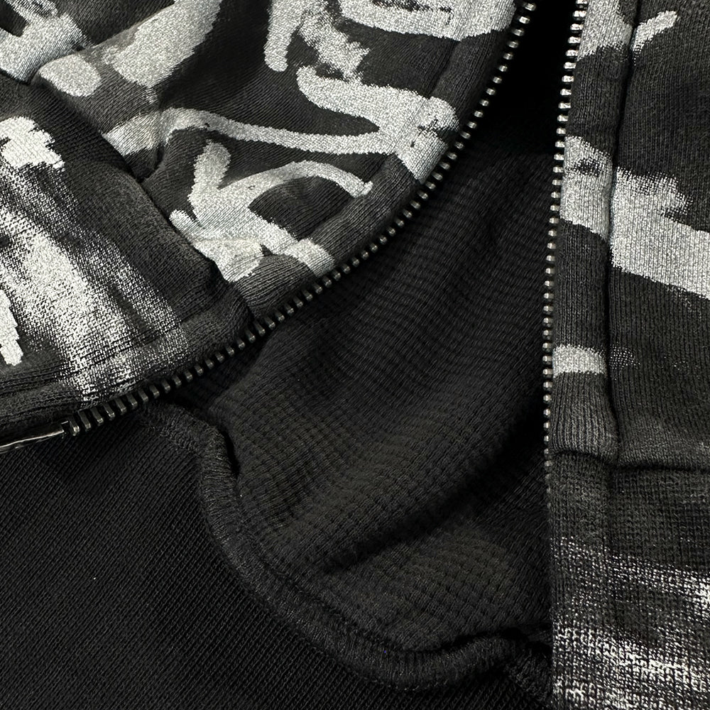Graffiti Zip-Up Hoodie