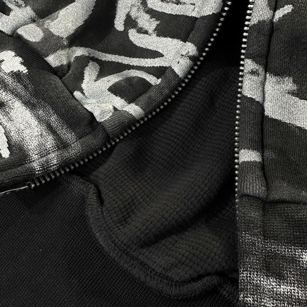 Graffiti Zip-Up Hoodie - NOUBLIE PAS - VENTURER