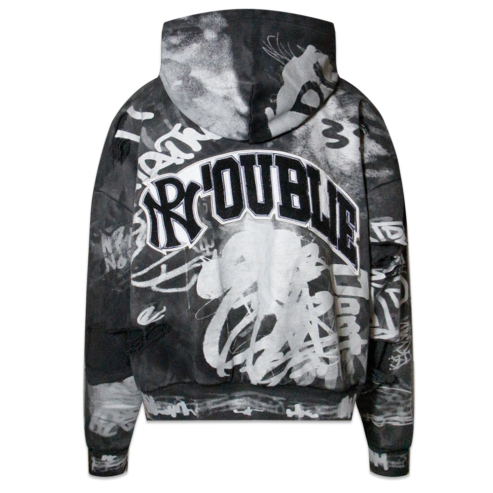 Graffiti Zip-Up Hoodie