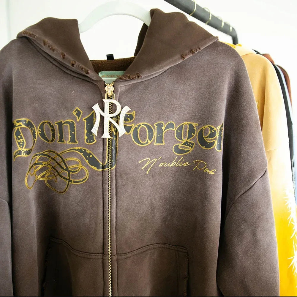 1942 Zip-Up Hoodie - NOUBLIE PAS - VENTURER