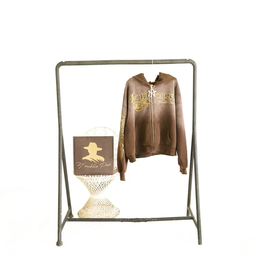 1942 Zip-Up Hoodie - NOUBLIE PAS - VENTURER