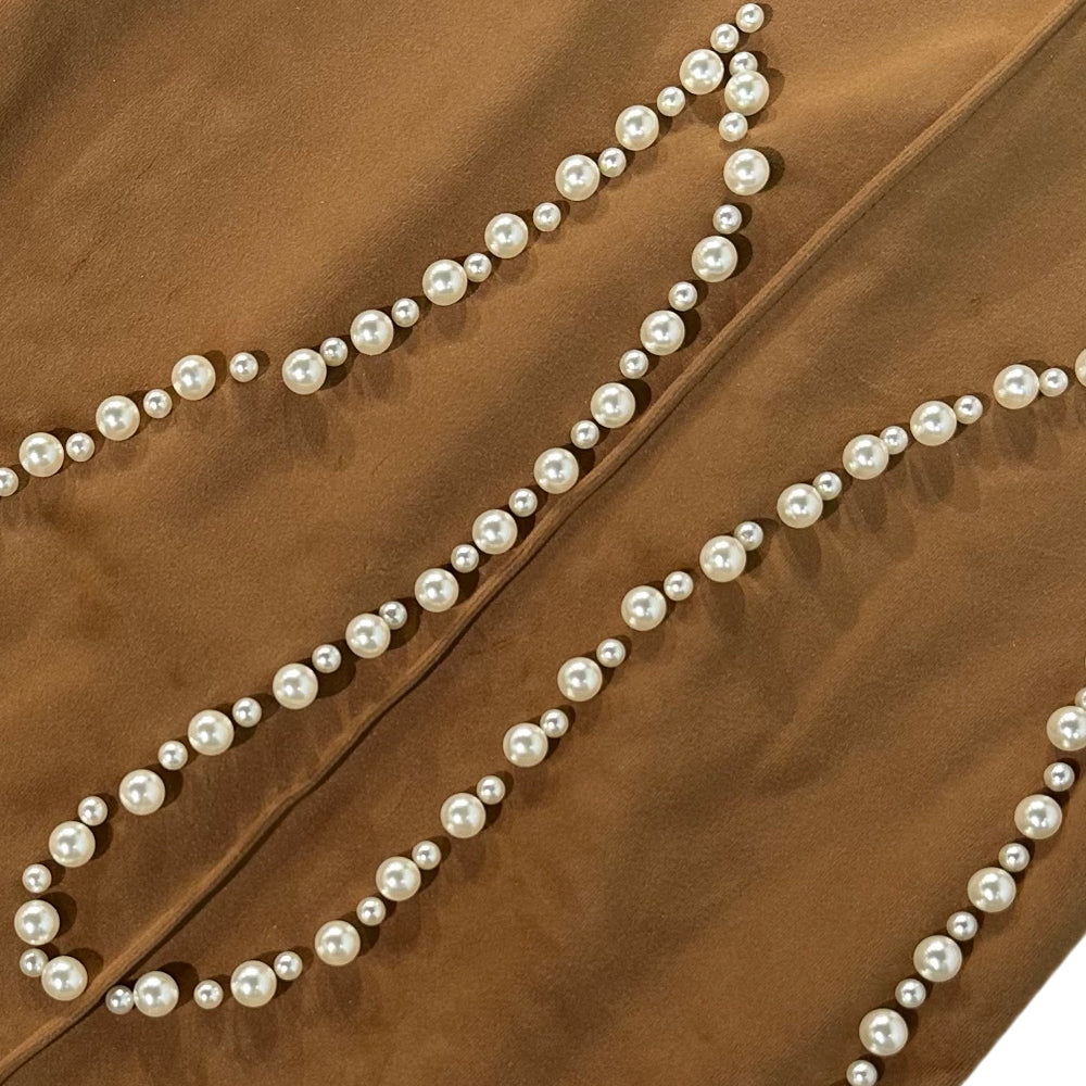 Flame Pearl Velvet Pants