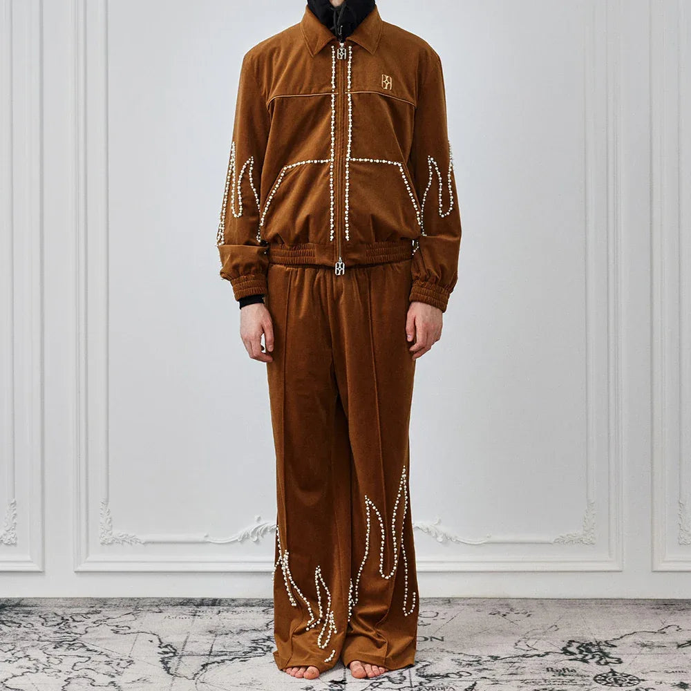 Flame Pearl Velvet Pants - BIRTH OF ROYAL CHILD - VENTURER