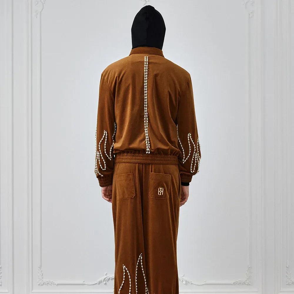 Flame Pearl Velvet Jacket - BIRTH OF ROYAL CHILD - VENTURER