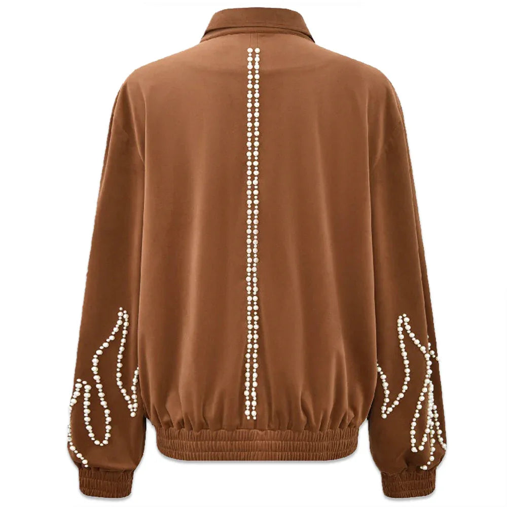 Flame Pearl Velvet Jacket - BIRTH OF ROYAL CHILD - VENTURER