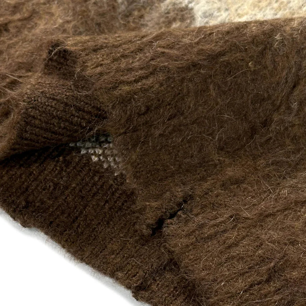 Rhinestone Encrusted Mohair Blend Sweater - BIRTH OF ROYAL CHILD - VENTURER