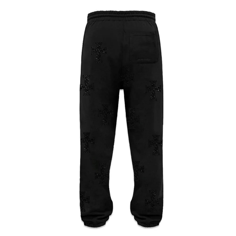 Cross Rhinestone Joggers - UNKNOWN LONDON - VENTURER