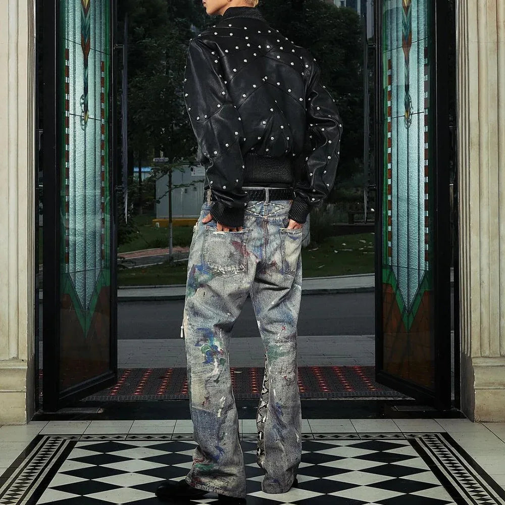 3D Printed Snake Patch Waxed Denim - GLACIERBOY - VENTURER