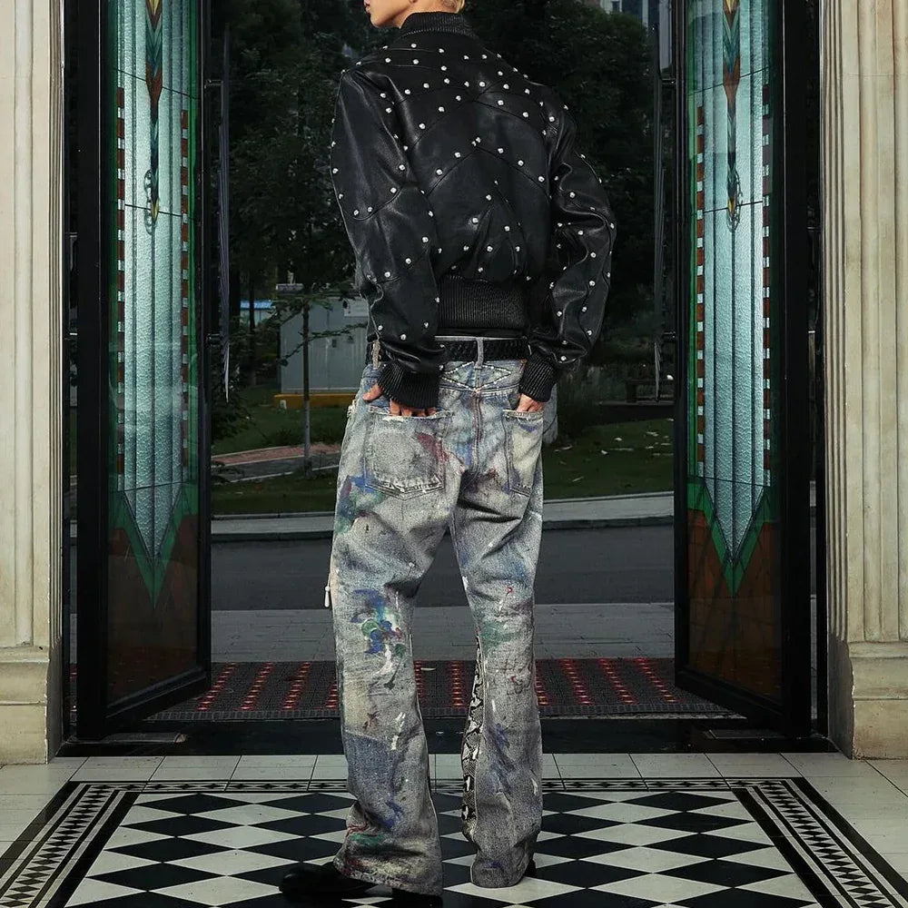 3D Printed Snake Patch Waxed Denim - GLACIERBOY - VENTURER