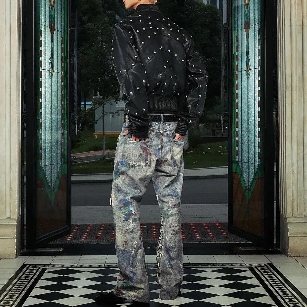 3D Printed Snake Patch Waxed Denim - GLACIERBOY - VENTURER