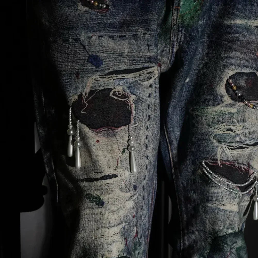 3D Printed Snake Patch Waxed Denim - GLACIERBOY - VENTURER