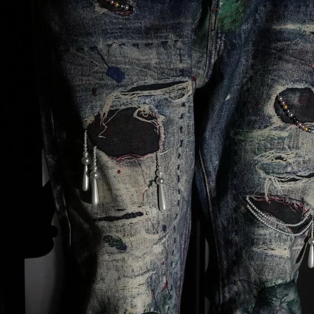 3D Printed Snake Patch Waxed Denim - GLACIERBOY - VENTURER