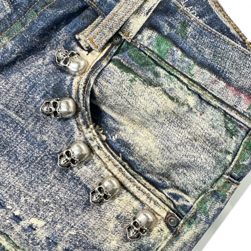 3D Printed Snake Patch Waxed Denim - GLACIERBOY - VENTURER