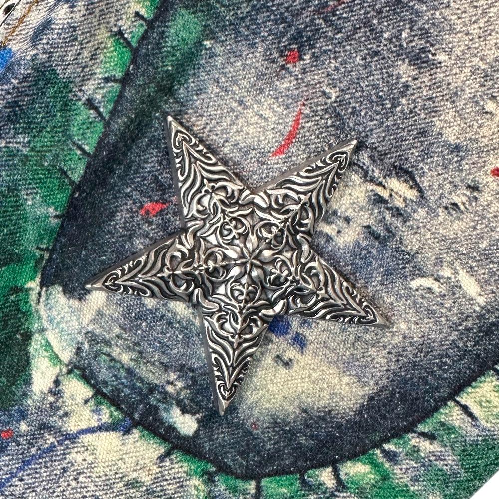 3D Printed Snake Patch Waxed Denim - GLACIERBOY - VENTURER