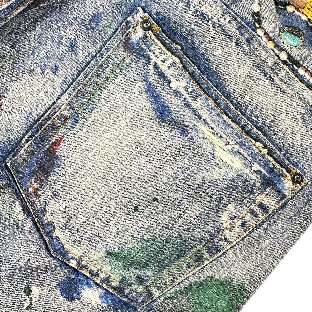 3D Printed Snake Patch Waxed Denim - GLACIERBOY - VENTURER