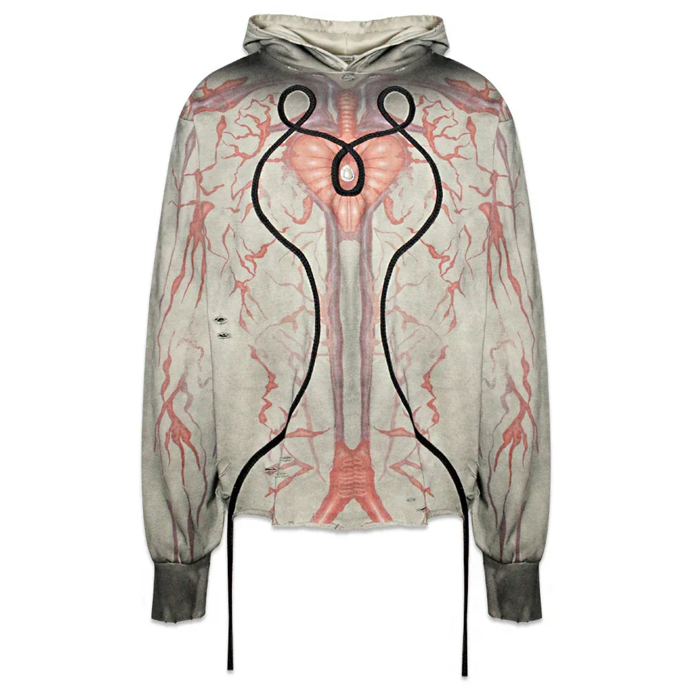Mud Dyed Heart Pearl Hoodie - GLACIERBOY - VENTURER