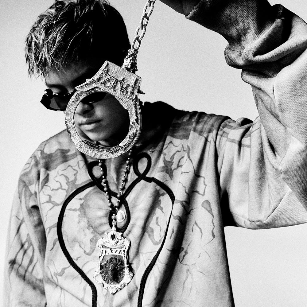 Mud Dyed Heart Pearl Hoodie