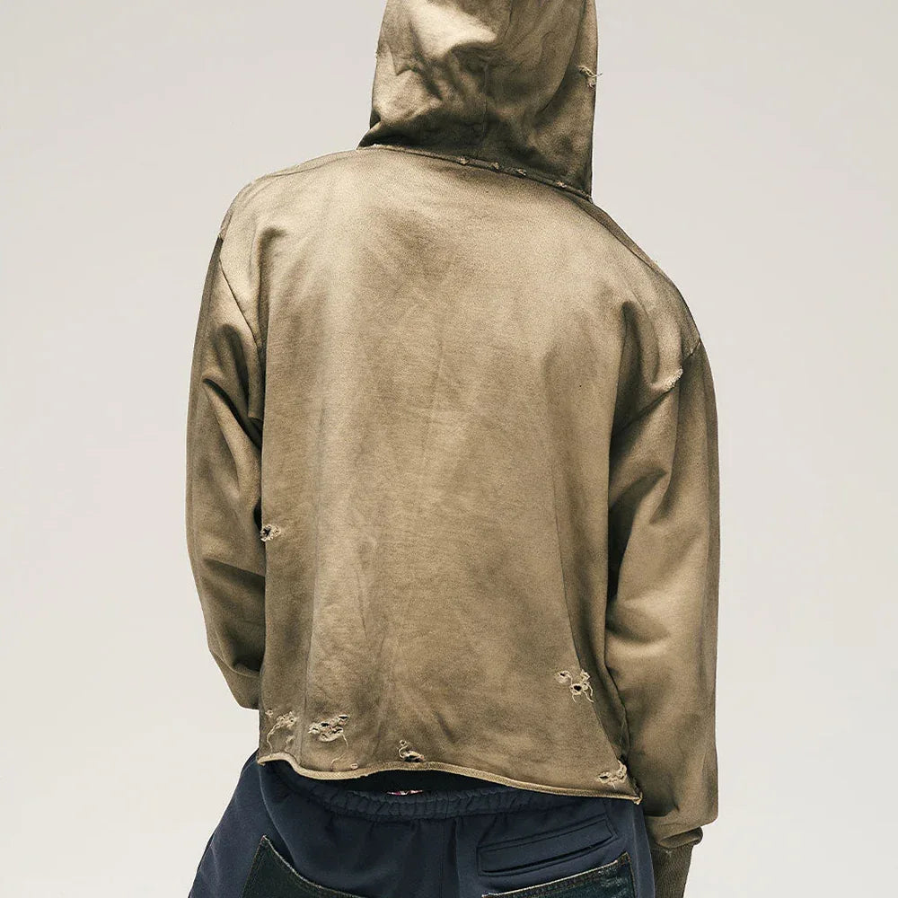 Mud Dyed Heart Pearl Hoodie - GLACIERBOY - VENTURER