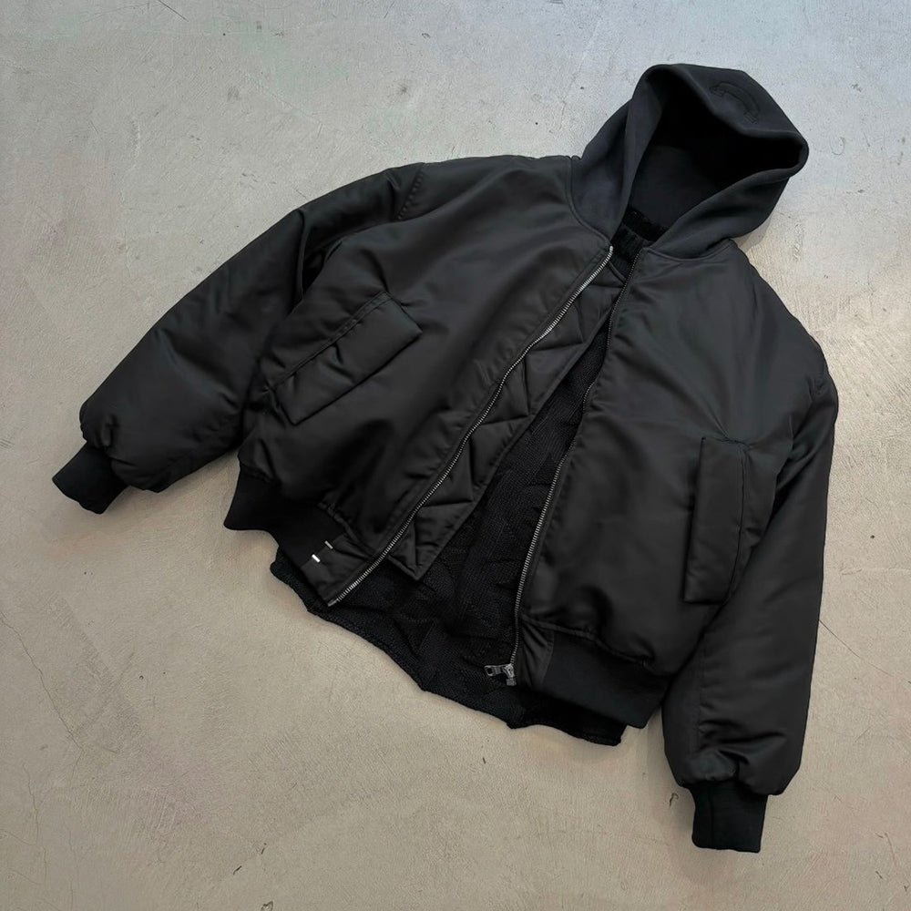 Hooded Bomber Jacket - ASKYURSELF - VENTURER