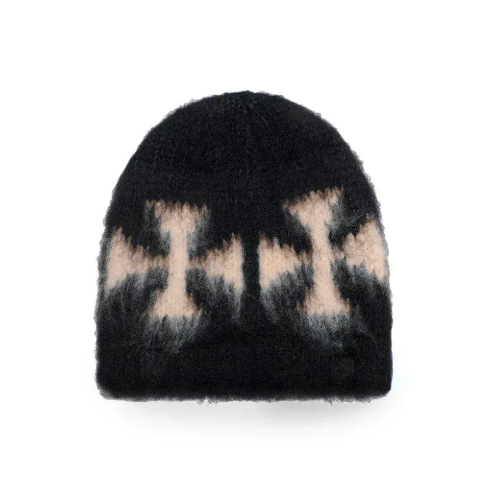 Brushed Cross Logo Beanie - ASKYURSELF - VENTURER