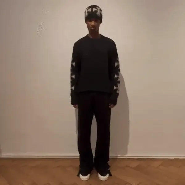 Brushed Cross Logo Beanie - ASKYURSELF - VENTURER