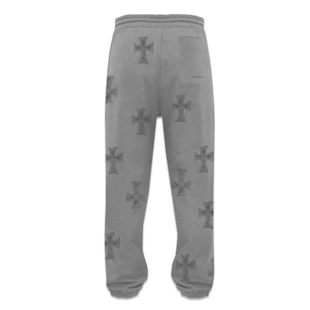 Cross Rhinestone Joggers - UNKNOWN LONDON - VENTURER