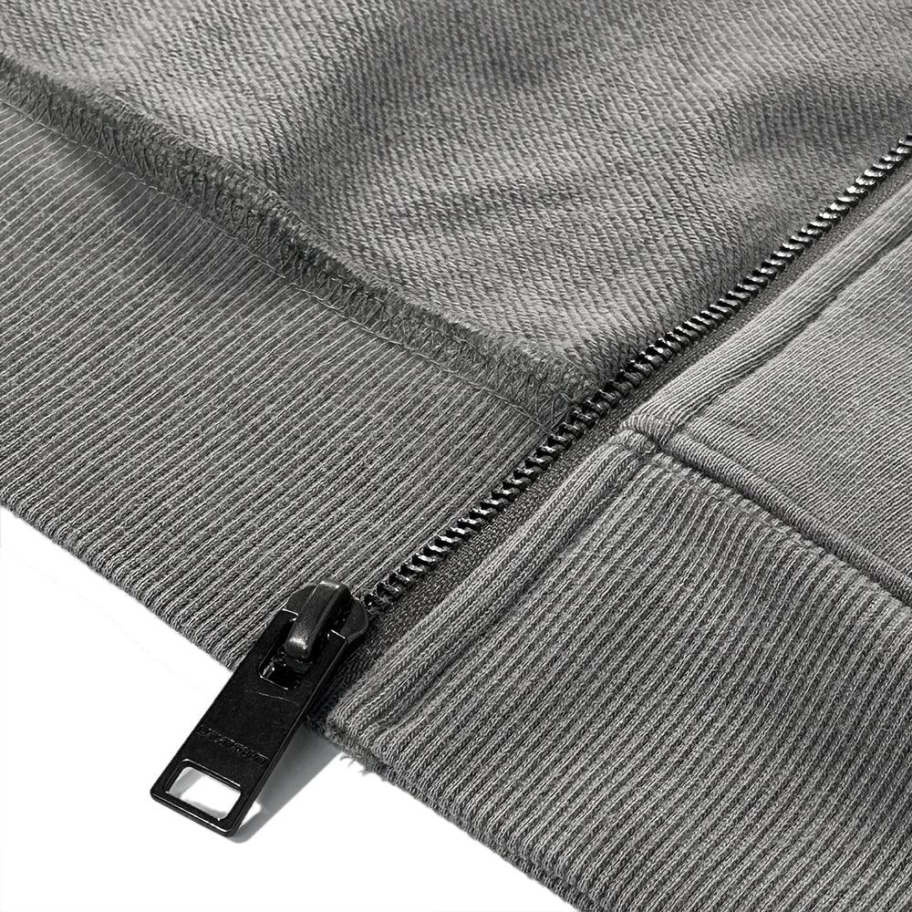 Cross Rhinestone Zip Up Hoodie - UNKNOWN LONDON - VENTURER