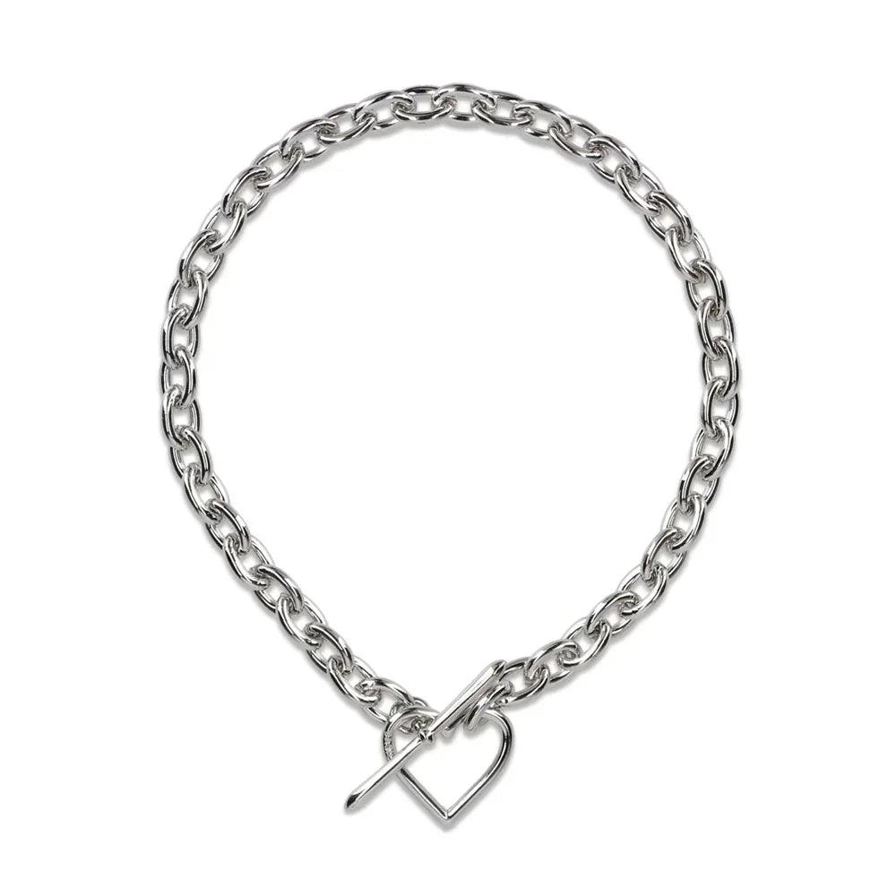 BASICKS(ベイシックス)商品ページ - Heart Necklace (Medium Link 