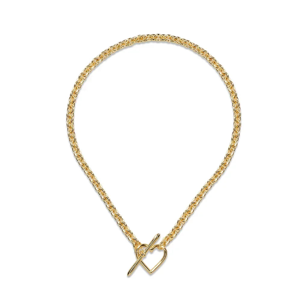 BASICKS(ベイシックス)商品ページ - Heart Necklace (Small Link