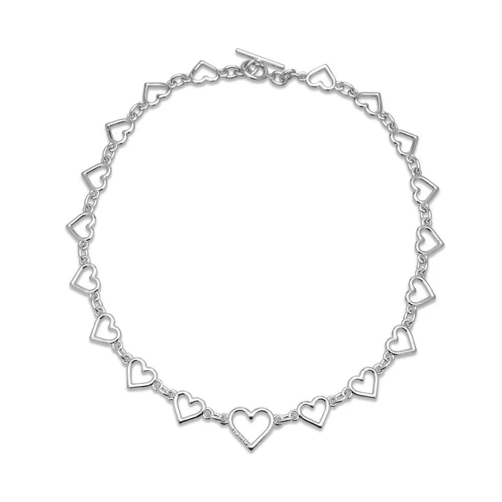 BASICKS Product Page - Heart Shaped Necklace - Silver - VENTURER