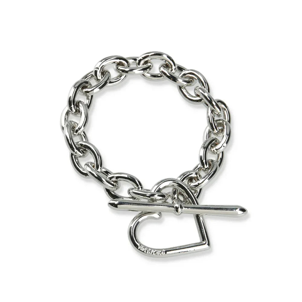 BASICKS(ベイシックス)商品ページ -Heart Bracelet (Medium Link