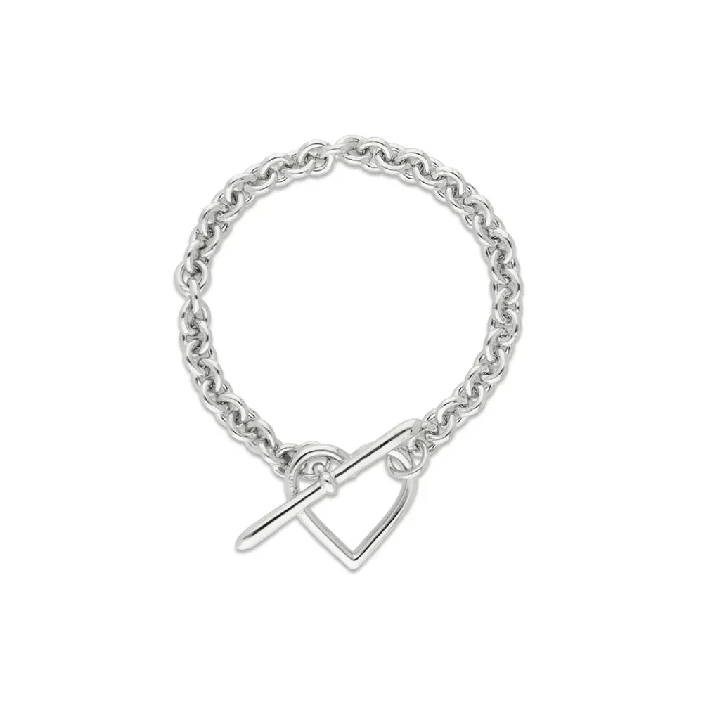 BASICKS(ベイシックス)商品ページ - Heart Bracelet (Small Link