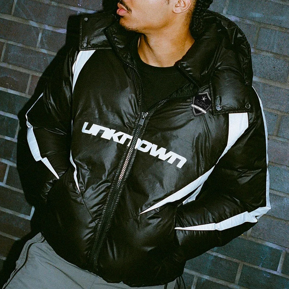 Panelled Sport Puffer Jacket - UNKNOWN LONDON - VENTURER