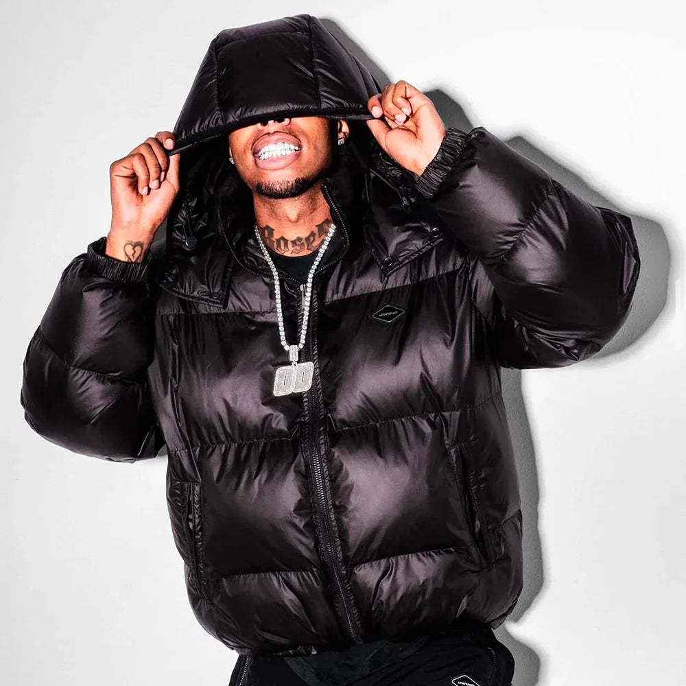 Studded Puffer Jacket - UNKNOWN LONDON - VENTURER