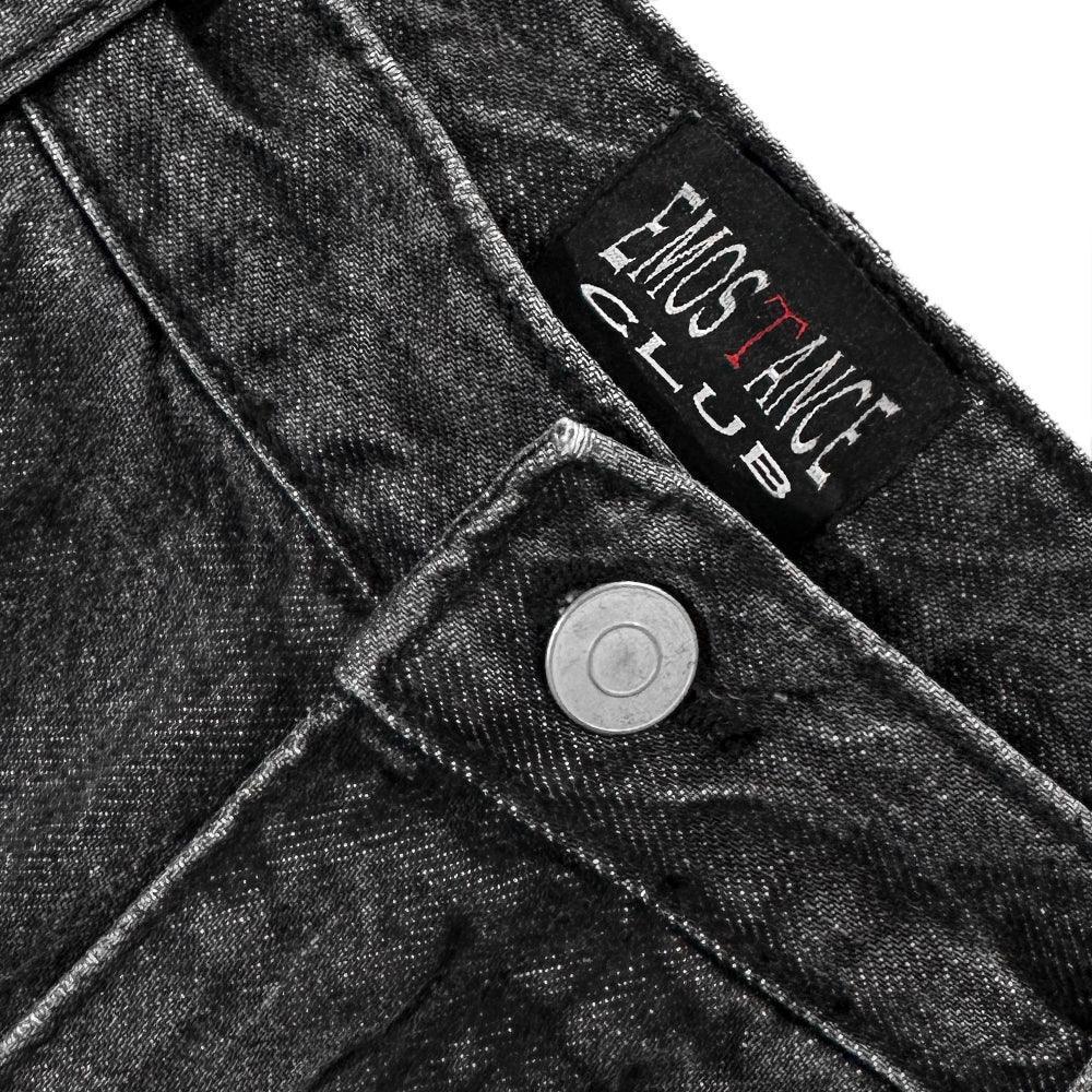 Japanese Washed Gray Wide Baggy Jeans - EMOstanceclub - VENTURER
