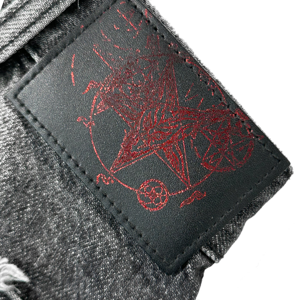 Japanese Washed Gray Wide Baggy Jeans