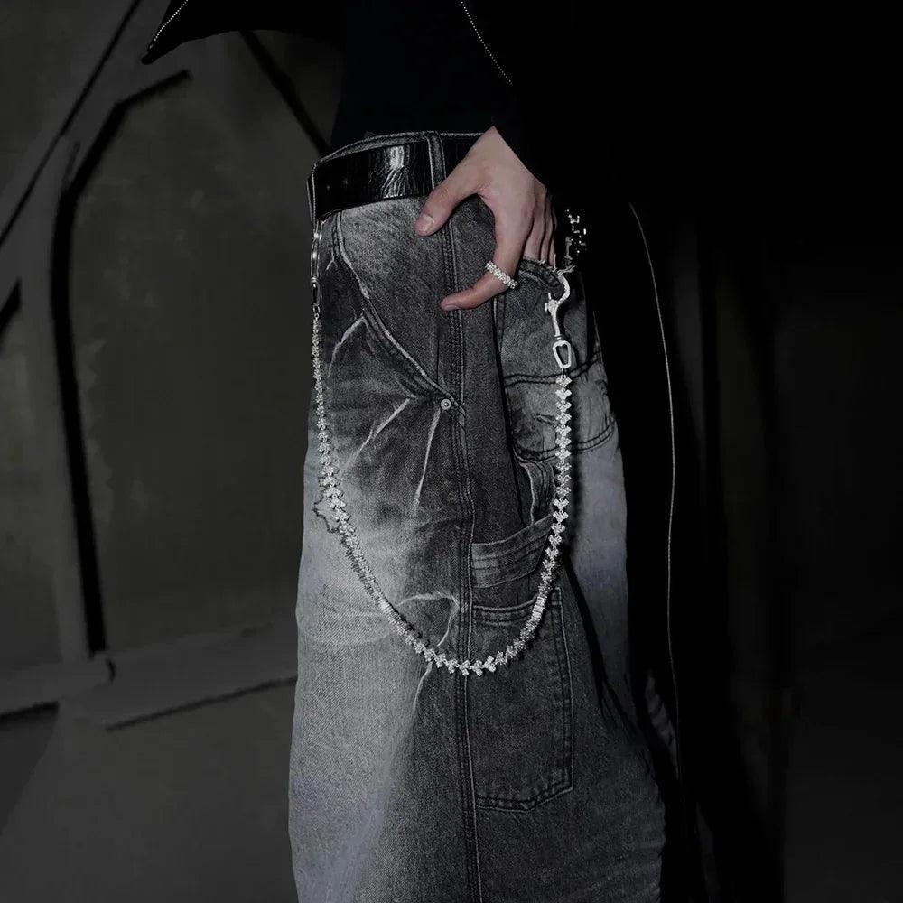 Japanese Washed Gray Wide Baggy Jeans - EMOstanceclub - VENTURER