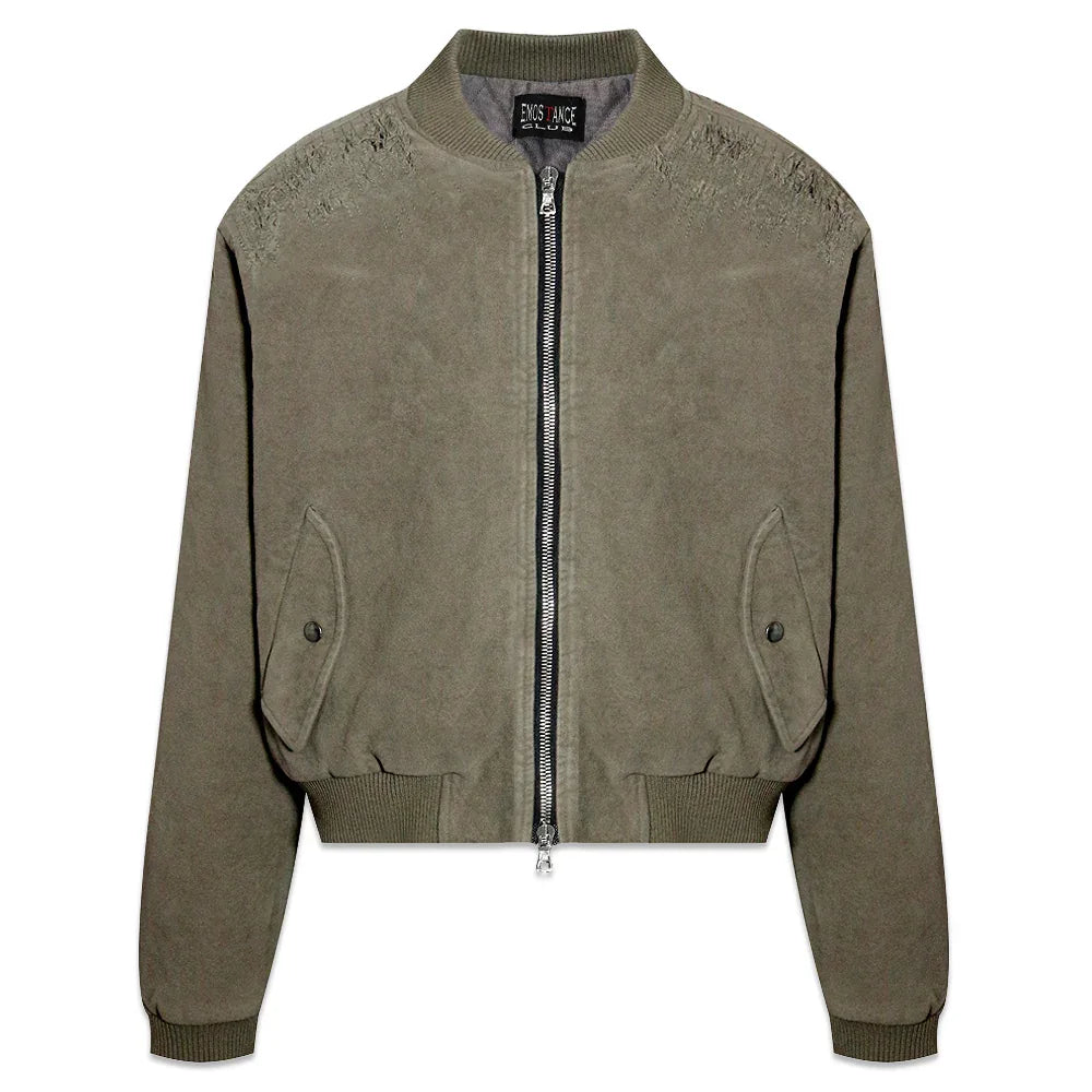 Moleskin Destroyed Bomber - EMOstanceclub - VENTURER