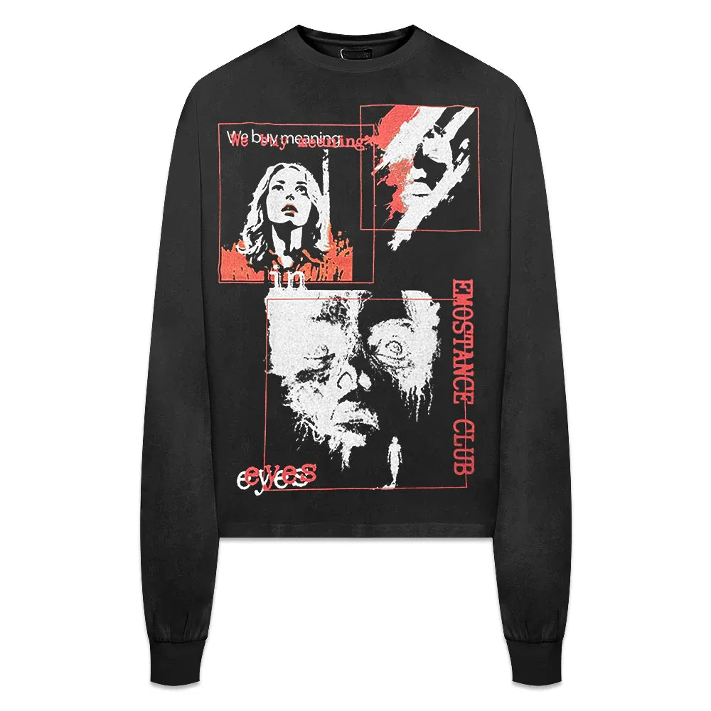 We Buy Meaning In Eyes LS Tee - EMOstanceclub - VENTURER