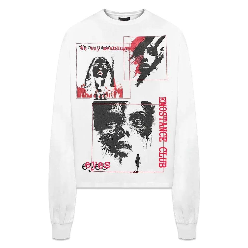 We Buy Meaning In Eyes LS Tee - EMOstanceclub - VENTURER