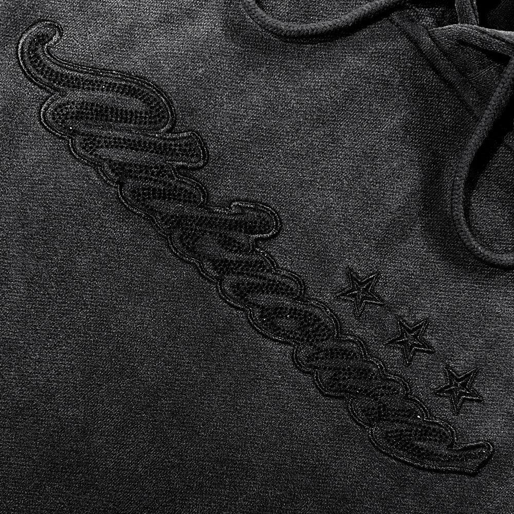 Script Logo Rhinestone Hoodie - UNKNOWN LONDON - VENTURER