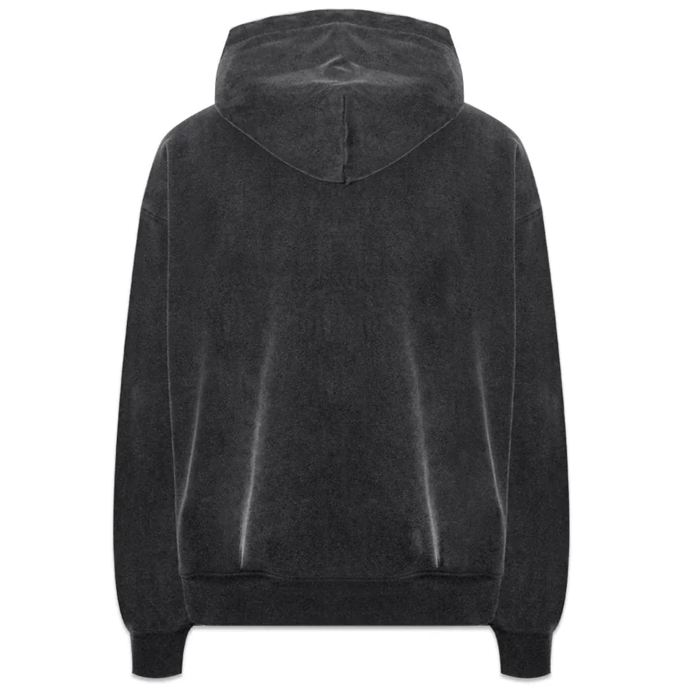 Script Logo Rhinestone Hoodie - UNKNOWN LONDON - VENTURER