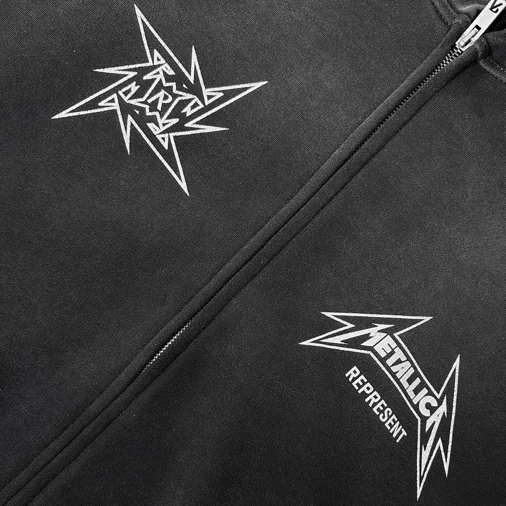 Metallica 40 Year Anniversary Zip Hoodie - REPRESENT - VENTURER