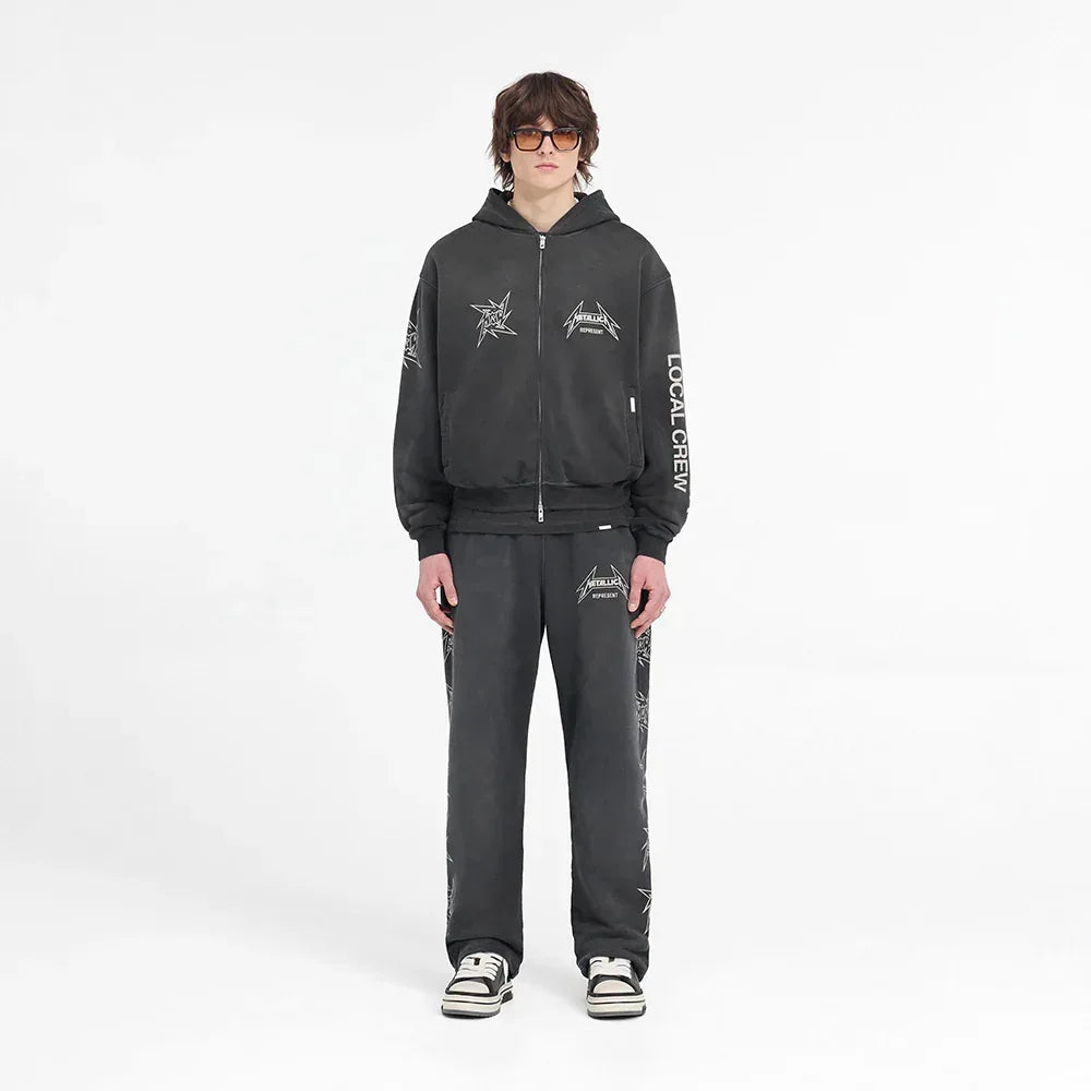 Metallica 40 Year Anniversary Zip Hoodie - REPRESENT - VENTURER